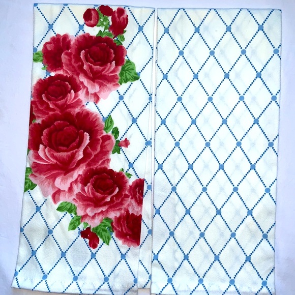 Two Pioneer Woman Heritage Floral Kitchen Towels NWOT - Picture 2 of 2